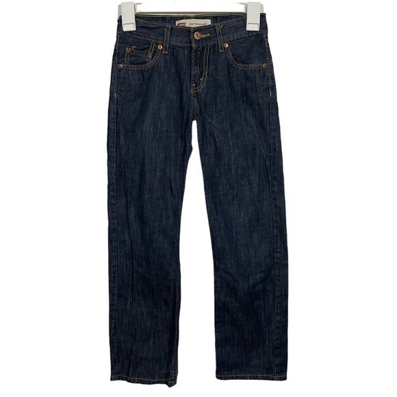 Levi’s 514 Dark Wash Straight Leg Jeans - Picture 1 of 5